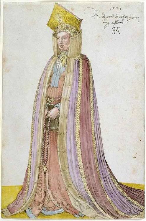 antiqvitatis: Two watercolours by Durer of ladies from Livonia, now a part of modern day Latvia and 
