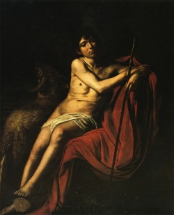 artist-caravaggio: John the Baptist, 1610,