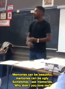 micdotcom:  micdotcom:  Watch: Best substitute teach ever performs jaw-dropping poem at the end of class    Huge news you guys! We talked to the sub. His name is Kondwani Fidel, he’s a 22-year-old Virginia State University graduate currently subbing