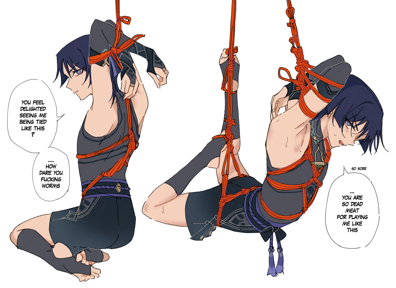 Scaramouche tied up