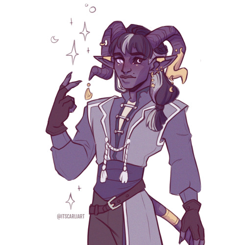  I’m having the chance to play with Omen’s uncle, Lesath, in a new campaign✨ He’s a sorcerer (lunar 