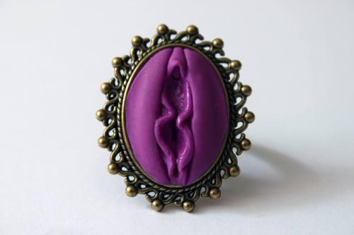 XXX coolstoryfuckface:  vulva rings made by catstache photo