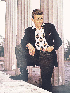 jimmydean-jamesdean:  James Dean + argyll shirt  