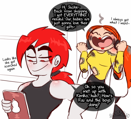 princesscallyie:    Anonymous said: Though generally pretty chill and sweet as a mama, would Prinny still cut a bitch during Christmas shopping if it’s over a toy her kids want?   Oh yeah, she’s always down for a quick showdown. Though I also like