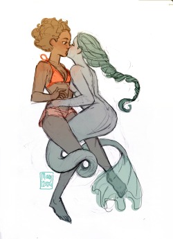 may12324:  some cute gay mermaids and their