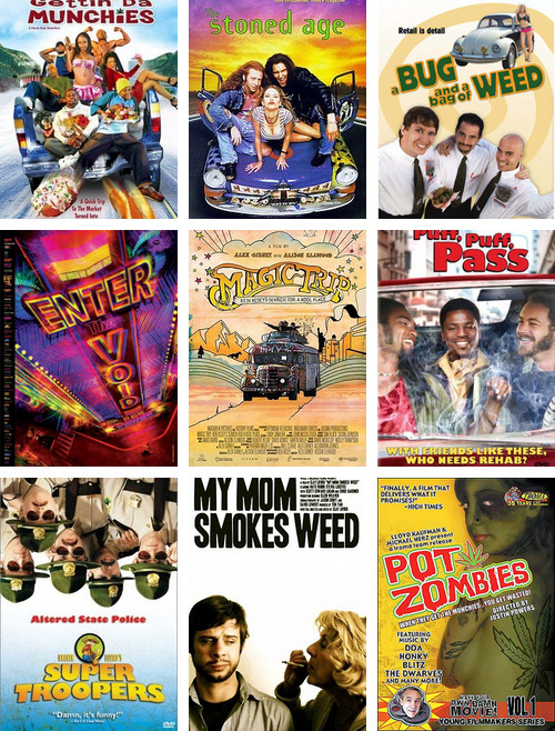 jellyjiggleboy:  weedporndaily:  The Ultimate Stoner Movie List  I found shrooms at my city library of all places 