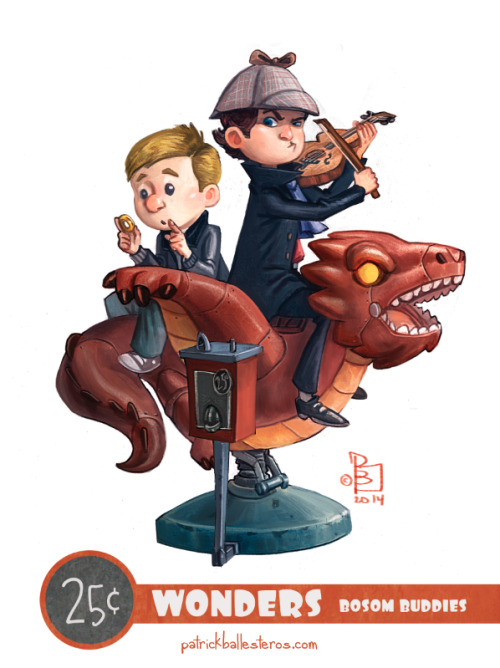 nerdsandgamersftw:  Artist Patrick Ballesteros created this amazing series called 25 Cent Wonders in which he re-imagines favorite characters as children.  “25 Cent Wonders is my salute to all the kids who never wanted to leave that ride outside