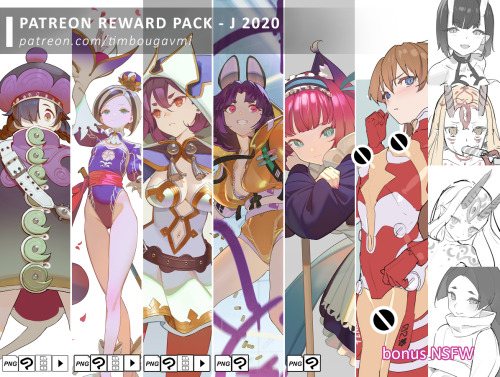 New upload to my Gumroad shop!Reward pack J 2020!https://gumroad.com/timbougami?sort=newest