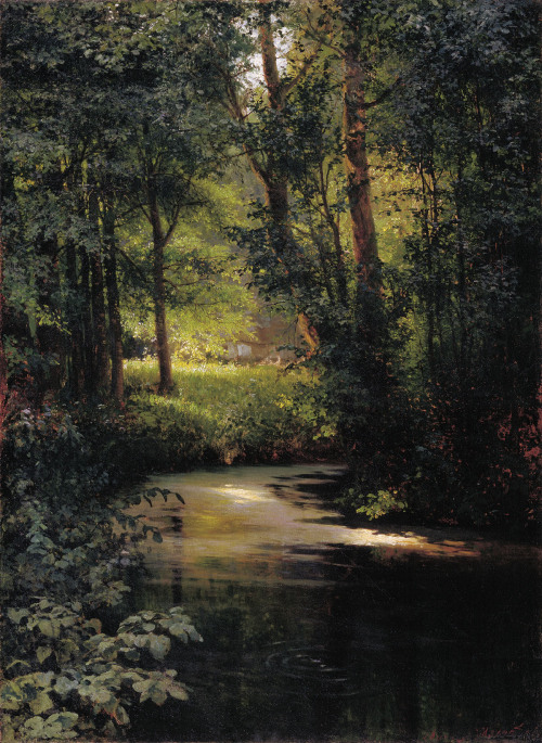 myhermitage:Grigoriy Myasoyedov (1834-1911)Forest creek. Spring (1890)oil on canvas, 75 х 56 cmIrkut