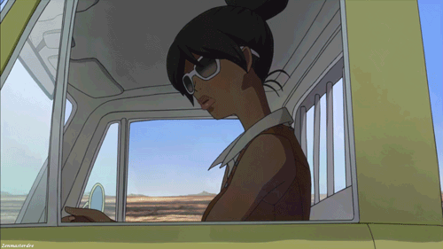 dcstorm:  gabyewest:  geekearth:  Michiko (Michiko to Hatchin)  dcstorm what show is this?  Seems like something I may like  Right up top Gabby. It’s called Michiko to Hatchin and it’s a wonderful short anime. You should give it a try. It’s really