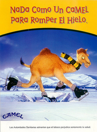 So i found a Mexican (i think?) Camel ad campaign that was really cute. I wish there was like, a site that had all of these compiled into a gallery, but i couldn’t find one. I think there were a lot more than this.SoooooooOOOOOOOOooooo much more appealing