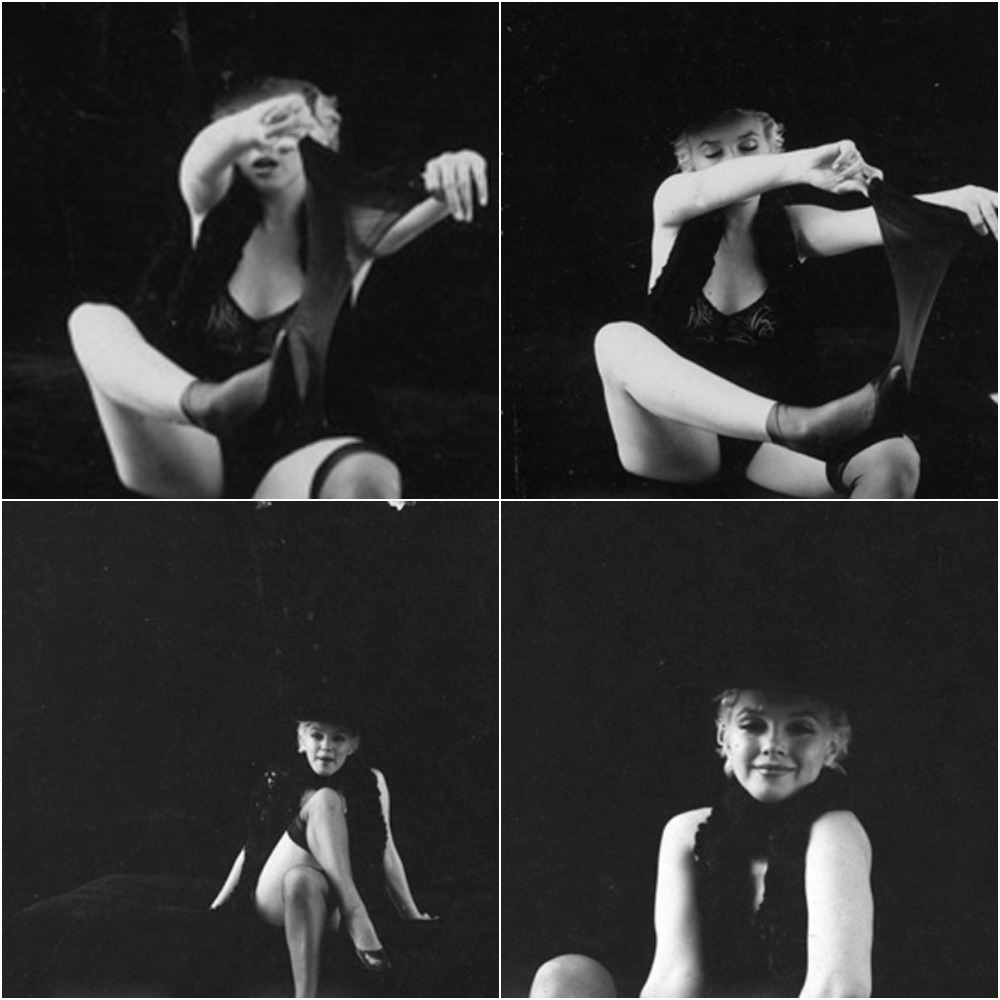 marilynmonroevideoarchives:  Marilyn Monroe “Black Sitting” 1956. Taken by Milton