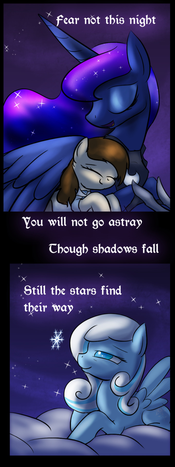 casualprivatepinkie:  spike-in-weirdworld:  dreamwarden:  Fear not this night,you
