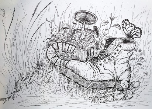 Inktober 2024. Day 3: Boots