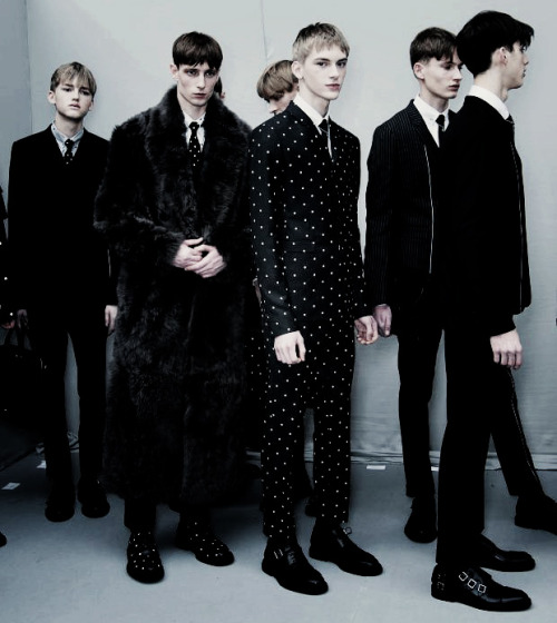 9thspace:DIOR HOMME AW14 BACKSTAGE