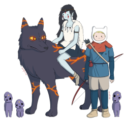 Marceline as Princess Mononoke is literally