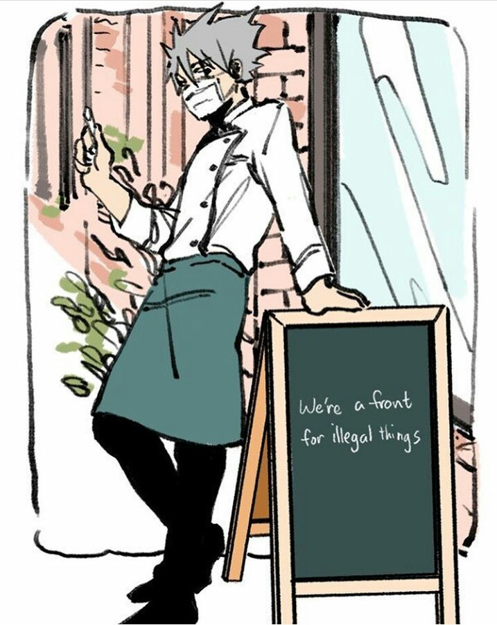 thatbabefiona:Team 7 coffee shop au.