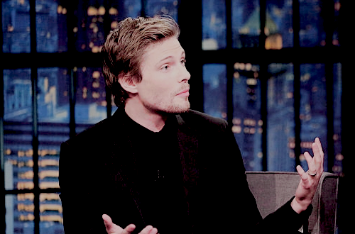 Hunter Parrish at Late Night with Seth Meyers.