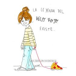 lavidadenicol:  “El hilo se puede estirar o contraer, pero nunca se podrá romper” xD #hilorojo #lavidadenicol 