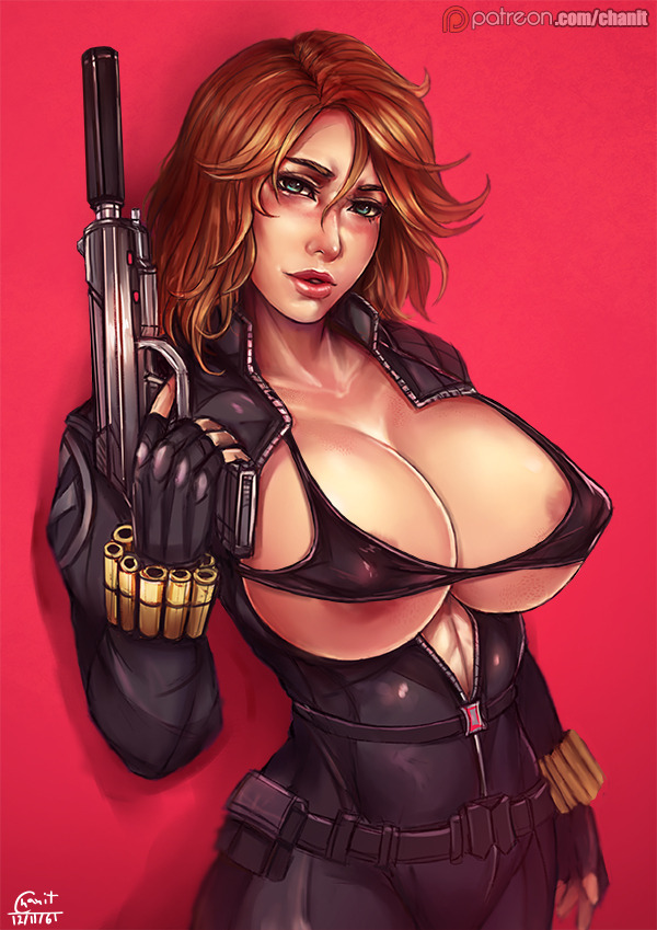 kachimahan:  Came back to work on marvel babe stuff &lt;3 Character : Black Widow