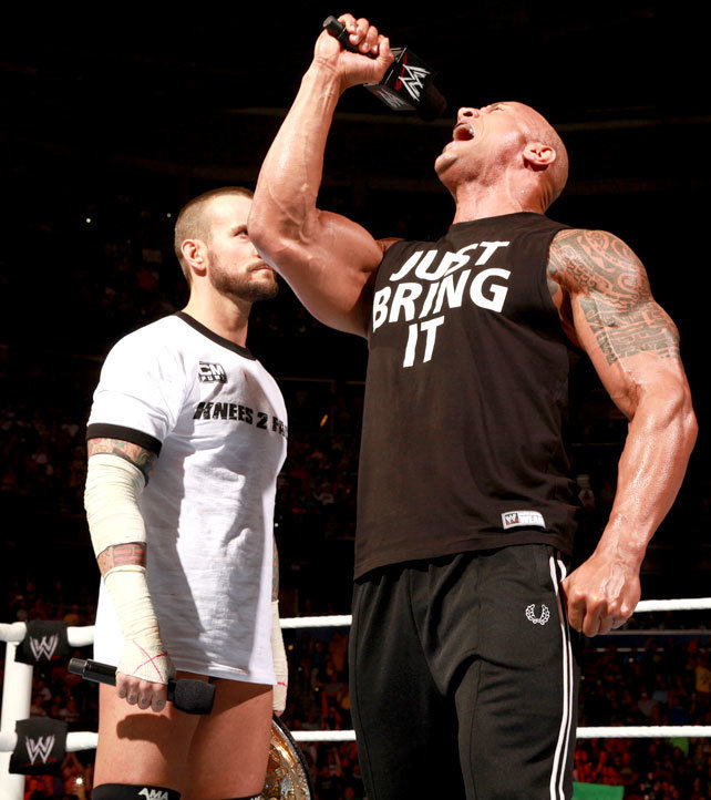 fishbulbsuplex:CM Punk and The Rock