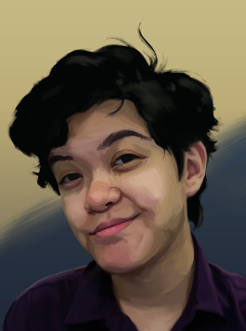 self-portrait for homework i did one time in digital painting class.  i forgot to post it, but hey b