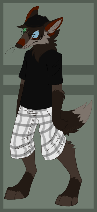 i drew my fursona looking like a douchebag