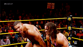 mith-gifs-wrestling:  We’re the best! You’re the best! You’re the best!  American Alpha celebrates becoming the number one contenders for the NXT tag team titles.