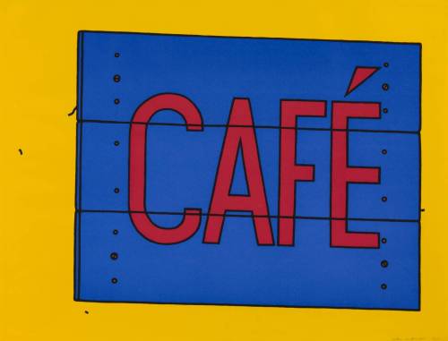 Café Sign (1968)   - Patrick Caulfield (1936 – 2005)