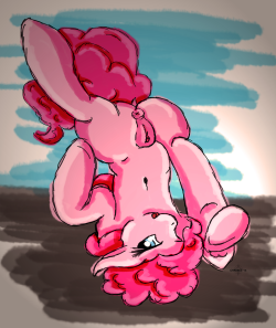 Pink Pony Kitty playing with her pink…