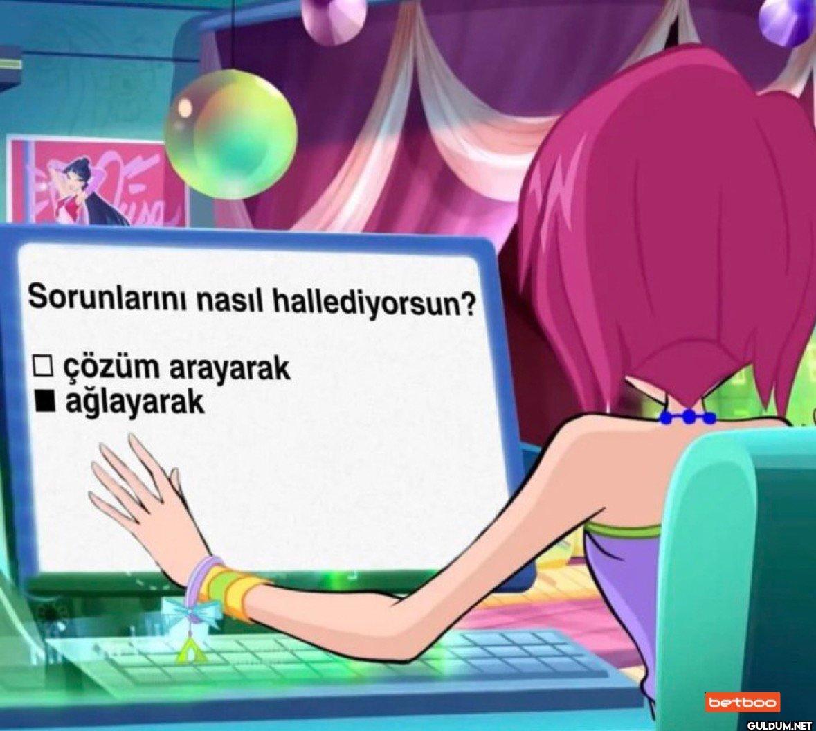 ağlayarak..    ...