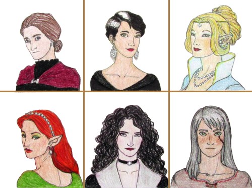 thelastofthepartisans:The Lodge of Sorceresses1st picture top left to right: Philippa Eilhart, Sheal