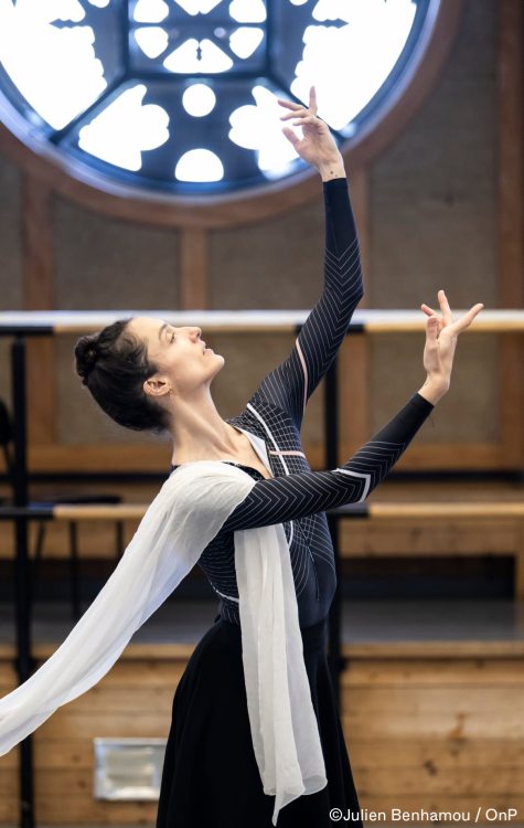 Dancers of the Paris Opera Ballet in rehearsal for Nureyev’s La Bayadère (click on images for names)