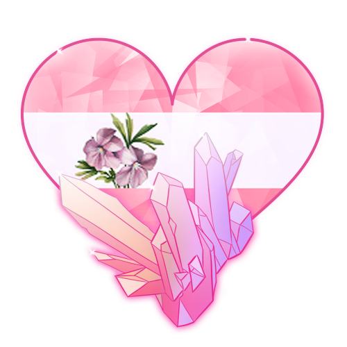 pineromantic: @kirstendoodles made these awesome Pride heart crystals and left the template up for 