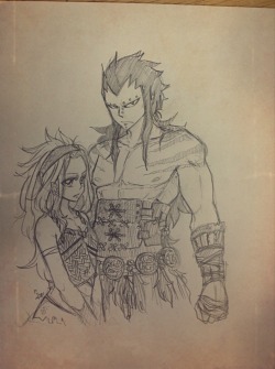 blanania:  Gajevy - Game Of Thrones   This is for Sam  I hope this will help you feel better , my friend *hugs*    ( Gajeel as Khal Drogo and Levy as Daenerys from Game Of Thrones )