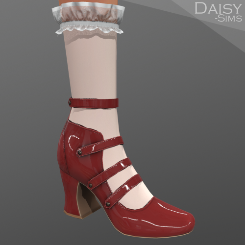 Daisy-Sims Becky Chocolat Opera lolita shoes V1+V2Creator: BeckySims4模拟人生4shoes鞋子【DOWNLOAD】下载： patre