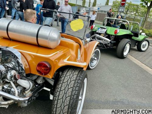 Some cool old school Buggy’s on their way to the stage during the Mai Käfer Treffen in Hannover to c