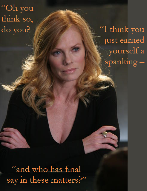 beautiful-when-she-s-angry:Marg Helgenberger Rules to help one survive a strict stepmother: One: Alw