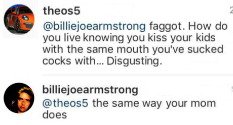 ch-ll0ut:  shes-a-rebel13:  dontmindmyunicorn:  SHOTS FUCKIN FIRED BY BILLIE JOE