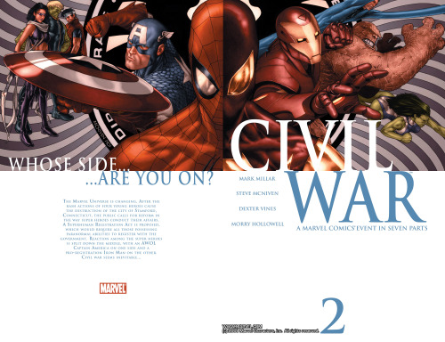 thebendisageofcomics:  Civil War by Steve McNiven, Dexter Vines and Morry Hollowell. 