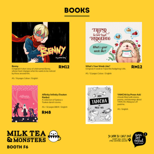 Here&rsquo;s my CAFKL5 (Comic Arts Festival Kuala Lumpur) catalogue! Mostly new stickers and prints.