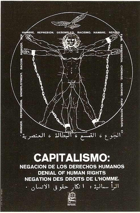 cacophagy - “Capitalismo - denial of human rights” Cuban poster...