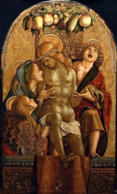 Lamentation over the Dead Christ, by Carlo Crivelli, 1485