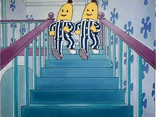 weirdandcreepygifs:  BANANAS IN PAJAMAS!