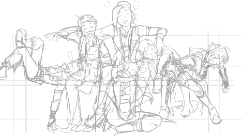 regalclaw:ah yeeeah sleepy Schnees n frens on a couch after home movie nightas always i have no refe