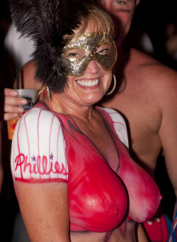 paintedfemales:  Philadelphia Phillies Fantasy Fest Painted Females - Sports