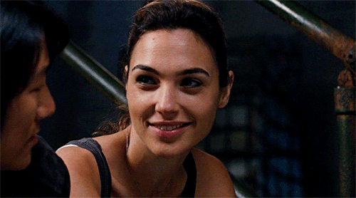 gal-source: Sexy legs, baby girl. What time do they open? They open at the same time I pull this trigger. Want me to open them?Gal Gadot as Gisele Yashar in The Fast and the Furious (2009-2013)