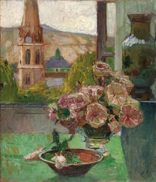 St. Michael at Heiligenstadt with a Floral  -    Carl Moll , 1930Austrian, 1861-1945Oil on canvas, 6