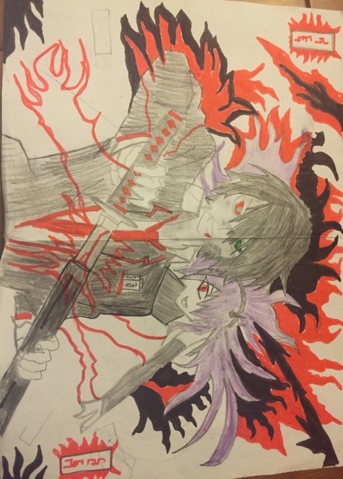Owari No Seraph - Yuu Using Asuramaru Also My First Drawing 