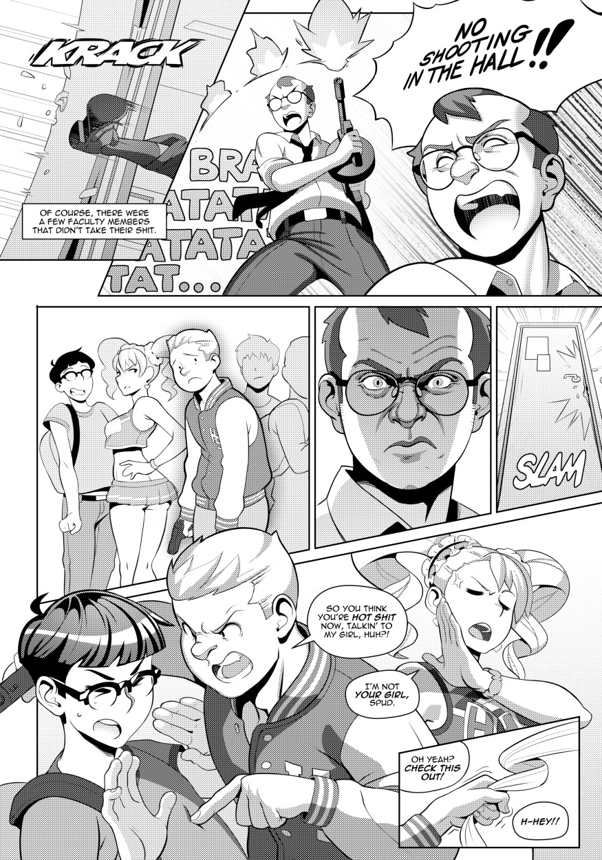 erotibot-art:  Hot Shit High! Chapter 1 (collected post 1/3) Purchase high res version